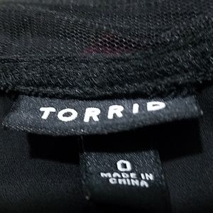 torrid Tops - Torrid Black and Lace Top torrid Tops - Torrid Black and Lace Top
